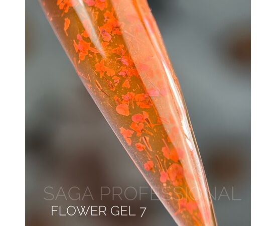 SAGA. Flower Gel, 5 ml, #07. Гель з сухоцвітами #2