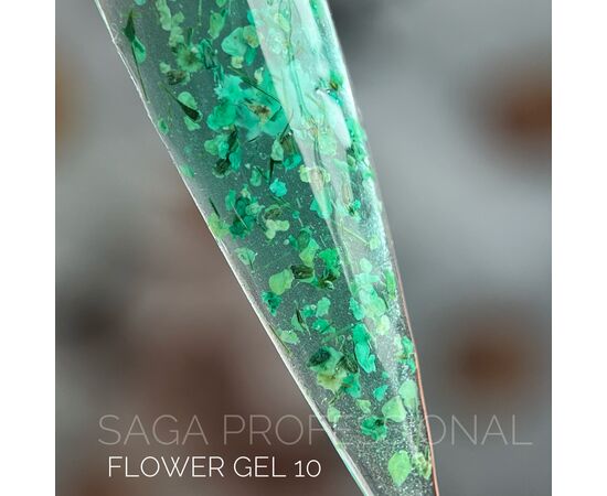 SAGA. Flower Gel, 5 ml, #10. Гель з сухоцвітами #2