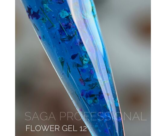 SAGA. Flower Gel, 5 ml, #12. Гель з сухоцвітами #2