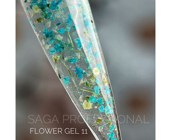 SAGA. Flower Gel, 5 ml, #11. Гель з сухоцвітами #2