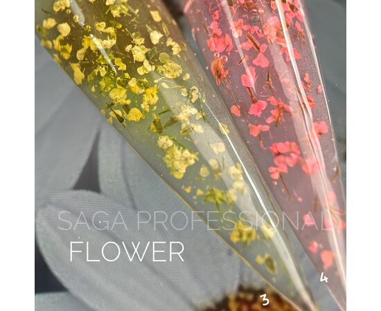 SAGA. Flower Gel, 5 ml, #03. Гель з сухоцвітами #3