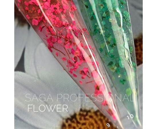 SAGA. Flower Gel, 5 ml, #10. Гель з сухоцвітами #3