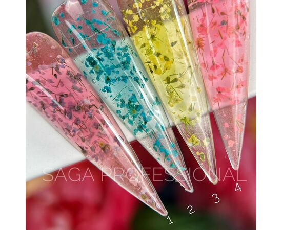 SAGA. Flower Gel, 5 ml, #04. Гель з сухоцвітами #5