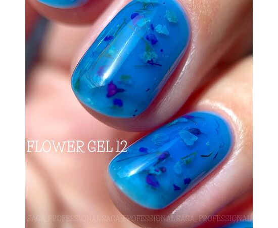 SAGA. Flower Gel, 5 ml, #12. Гель з сухоцвітами #3