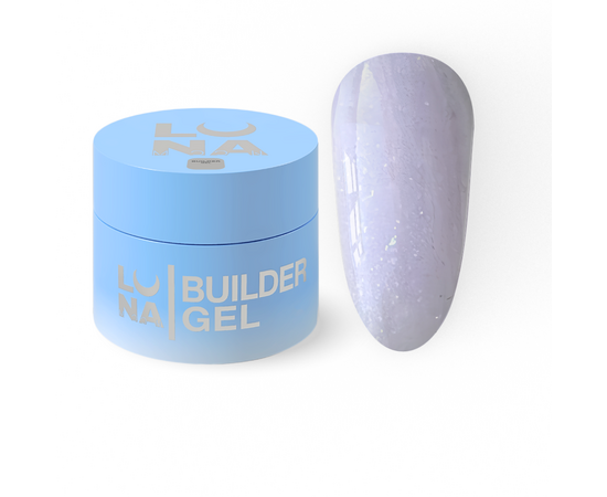 УЦІНКА / LUNAmoon. Diamond Builder Gel #9, 15 ml, гель для нарощування з блискітками #2
