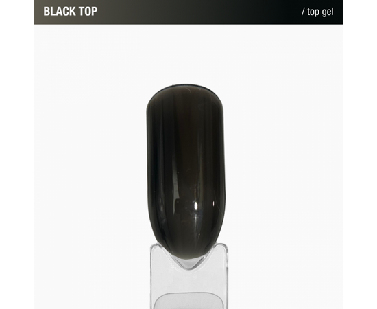 ADORE. Black Top coat, 15 ml. Вітражний топ, чорний #3