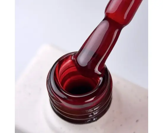 NOTD. Gel Polish Vitrage #02, 10 ml. Вітражний гель-лак, насичено-червоний #3