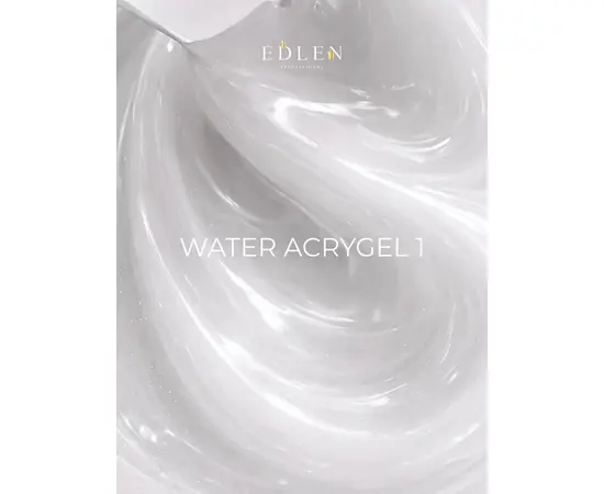 EDLEN. Water Acrygel, NUDE #01, Clear, 50 ml, рідкий гель, прозорий #3