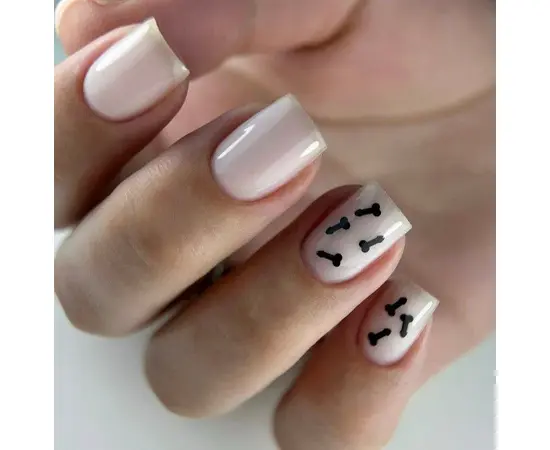 NOTD. "Fun!" Top #03, 10 ml, топ з чорними фігурками #5