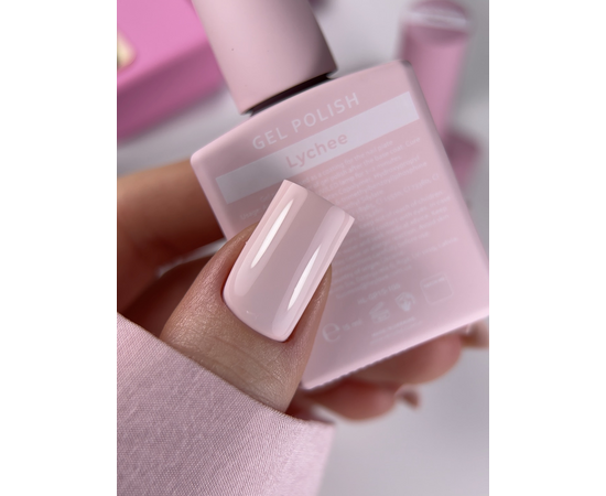 HEYLOVE. Gel Polish, LYCHEE, 15 ml, гель-лак, рожево-молочний #2