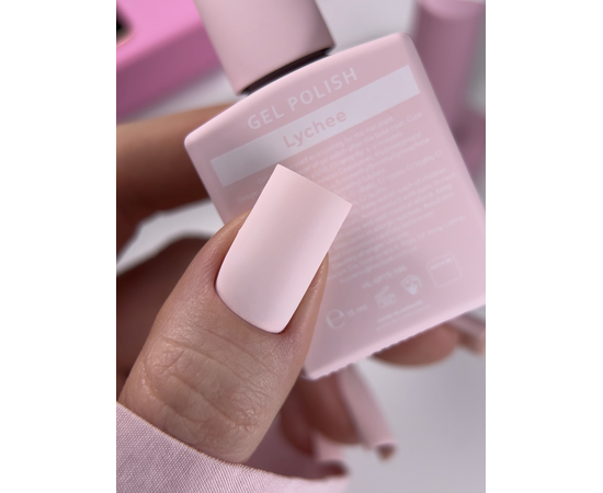 HEYLOVE. Gel Polish, LYCHEE, 15 ml, гель-лак, рожево-молочний #3