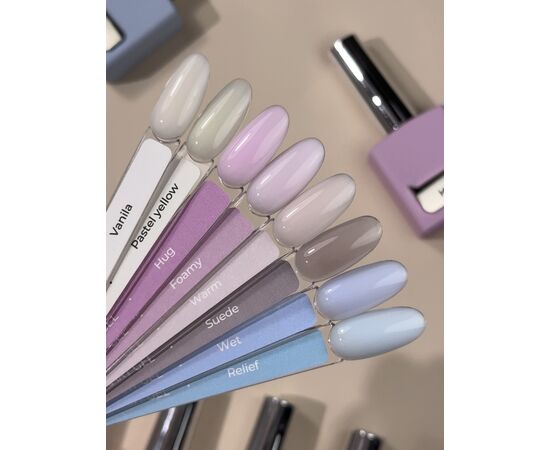 HEYLOVE. Smart gel, Pastel Yellow, 15 ml, builder gel in a bottle, гель для нарощування #3