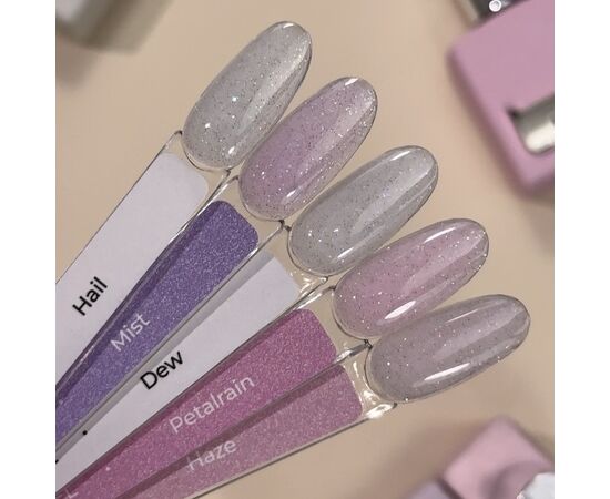 HEYLOVE. Smart gel, HAIL, 15 ml, builder gel in a bottle, гель для нарощування з шимером #5