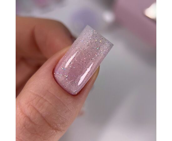 УЦІНКА / HEYLOVE. Smart gel, PETALRAIN, 15 ml, builder gel in a bottle, гель для нарощування з шимером #2