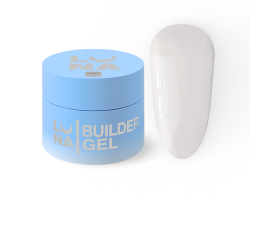 УЦІНКА / LUNAmoon. Premium Builder Gel #02 Milky, 15 ml, гель моделюючий, молочний #2