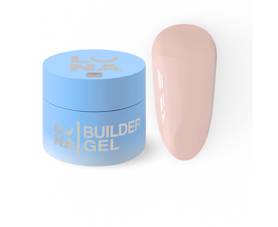 УЦІНКА / LUNAmoon. Premium Builder Gel #04 Peach nude, 15 ml, гель моделюючий, персиково-нюдовий #2