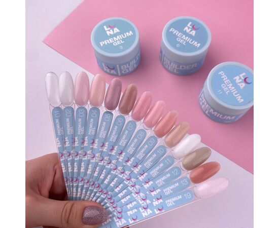 УЦІНКА / LUNAmoon. Premium Builder Gel #01 Clear, 15 ml, гель моделюючий, прозорий #3
