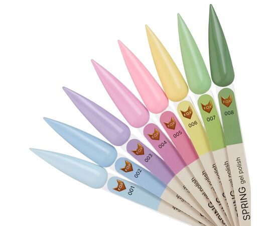 F.O.X. Gel polish, Keratin Spring, #001, 7 ml. Гель-лак #2