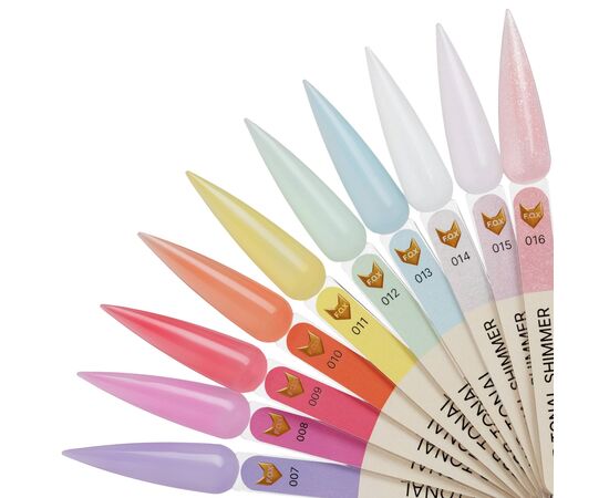 F.O.X. Top Tonal #014, not sticky, 7 ml. Тонуючий топ без липкого шару, з шимером #2