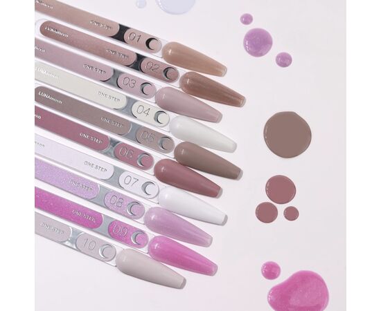 LUNAmoon. One step Gel Polish #4, 8 ml, Однофазний гель лак для педикюр #3
