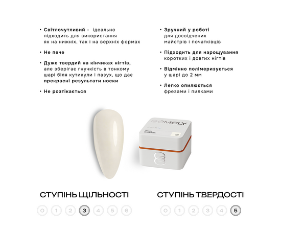 GÉMELY (ex GA&MA). Power builder gel #29, 15 ml, твердий гель #3