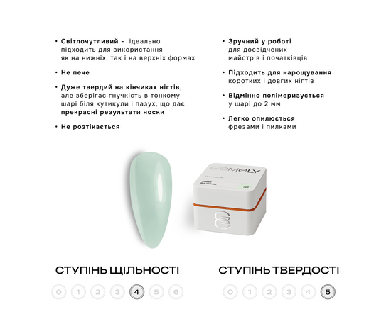 GÉMELY (ex GA&MA). Power builder gel #28, 50 ml, твердий гель #3