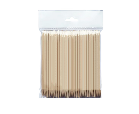 STALEKS. 100 pcs Orange Wood Sticks, 150 mm, Набір 100 шт Апельсинові палички #4