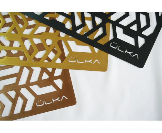 Ülka. Ventilation grille for nail dust collector Premium, Rose gold. Решітка для манікюрної вбудованої витяжки, рожеве золото #2