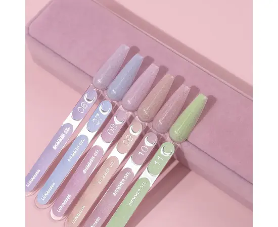 LUNAmoon. Shimmer Gel #06, 15 ml, безкислотний моделюючий гель, з шимером #4