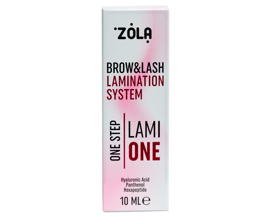 ZOLA. Brow&Lash Lamination System "LAMIONE ONE STEP", 10 ml. Моносистема ламінування брів та вій #3