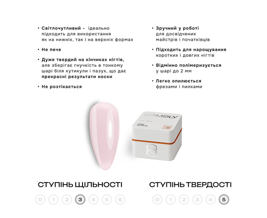 GÉMELY (ex GA&MA). Power builder gel #7, 15 ml, твердий гель #7