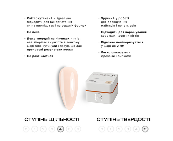 GÉMELY (ex GA&MA). Power builder gel #10, 15 ml, твердий гель #6