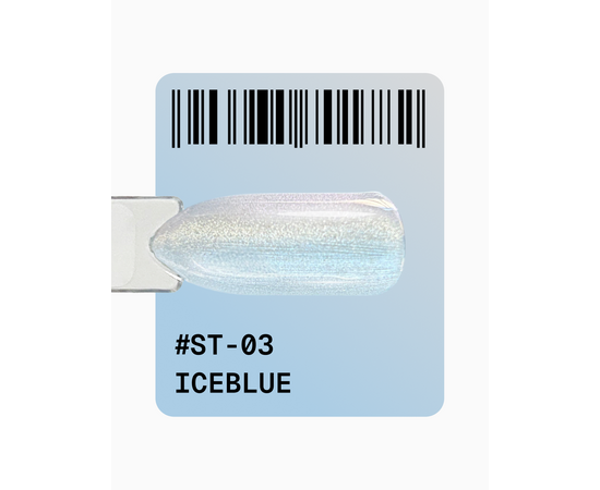 ADORE. Cat's Eye Gel Polish, #ST-03, Iceblue, 12 ml. Гель-лак "котяче око" перламутровий, холодний блакитний #2