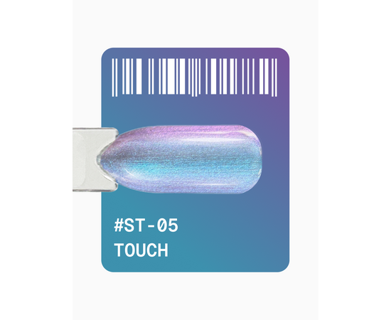 ADORE. Cat's Eye Gel Polish, #ST-05, Touch, 12 ml. Гель-лак "котяче око" перламутровий, блакитно-синій #2