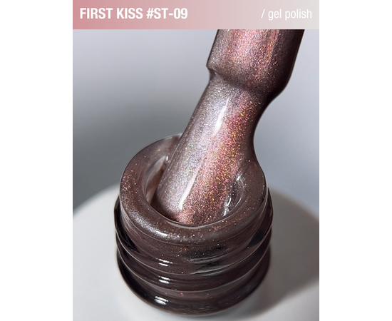 ADORE. Cat's Eye Gel Polish, #ST-09, First Kiss, 12 ml. Гель-лак "котяче око" перламутровий, попелясто-рожевий #4