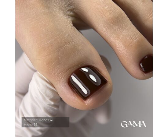 GA&MA. Single-phase Gel Polish, Mono Lac, #028, 6 ml. Однофазний гель лак, "Моно лак" #2
