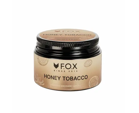 F.O.X. Massage candle, Premium, 30 ml, Масажна свічка "Honey Tobacco" #2