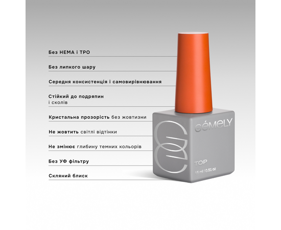 GA&MA. SPF PRO Top, 15 ml, Топ без липкого шар, без УФ-фільтрів #2