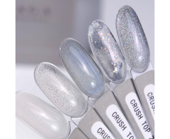 SAGA. Top CRUSH, #03, 10 ml. Голографічний прозорий топ #6