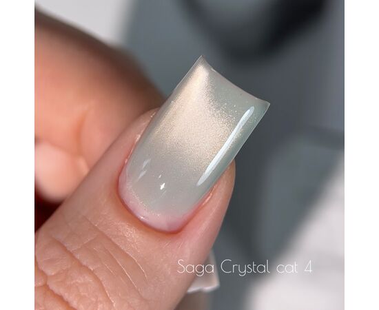 SAGA. Cat's Eye Gel Polish "Crystal Cat", #04, 10 ml. Гель-лак кришталеве "Котяче око" #2