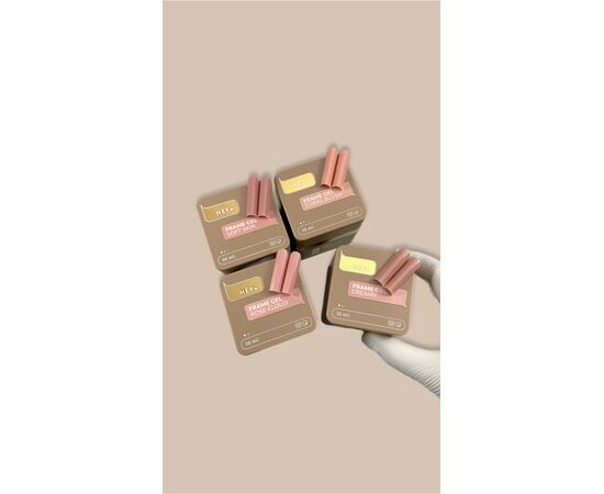 УЦІНКА / HEYLOVE. Frame builder Gel, CORAL BLUSH, 30 ml, універсальний гель для нарощування, бежево-персиковий #8