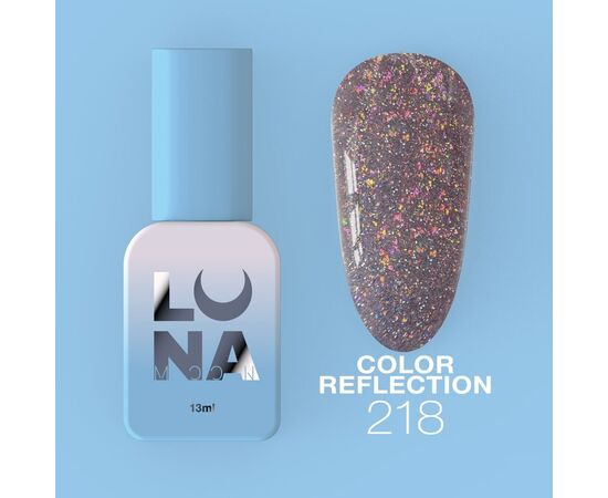УЦІНКА / LUNAmoon. Reflection Gel Polish #218, 13 ml, світловідбиваючий гель-лак #2