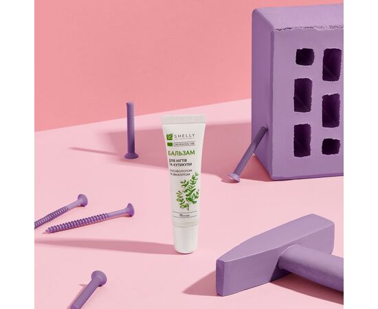 УЦІНКА / SHELLY. Strengthening nail balm with bisabolol and eucalyptus, 15 ml. Укріплюючий бальзам для нігтів з бісабололом та евкаліптом #3