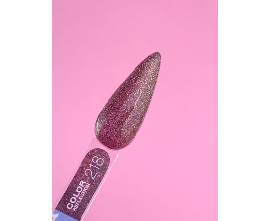 УЦІНКА / LUNAmoon. Reflection Gel Polish #218, 13 ml, світловідбиваючий гель-лак #3