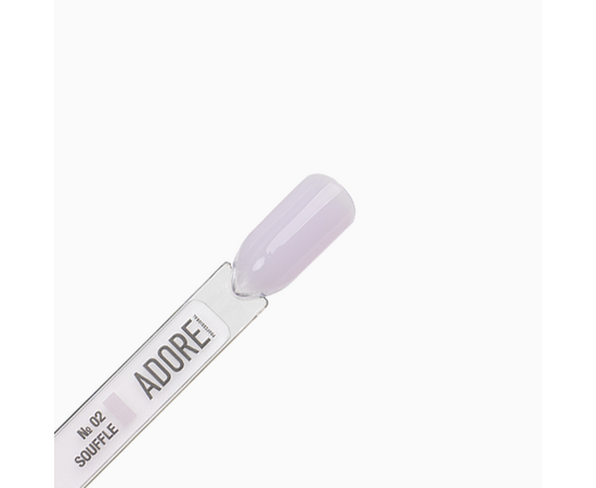 УЦІНКА / ADORE. Cover Gel, 30 g, #02, Souffle. Напівпрозорий гель для нарощування, молочнo-рожевий #3