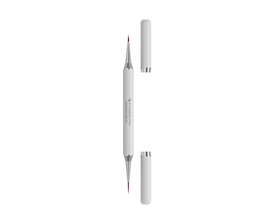 STALEKS. Manicure brush, Exclusive 01/11,  liner 12 mm / 7 mm. Пензлик-лайнер для манікюру двосторонній #2