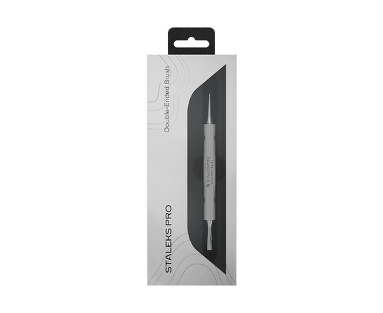STALEKS. Manicure brush, Exclusive 06/11, for gel 11 mm / liner 12 mm. Пензлик-лайнер для манікюру двосторонній #4