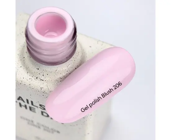 NOTD x G.BAR. Gel Polish, Blush, #206, 10 ml. Гель-лак, ніжно-рожевий #4