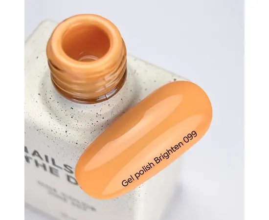 NOTD x G.BAR. Gel Polish, Brighten, #099, 10 ml. Гель-лак, пастельно-помаранчевий #4