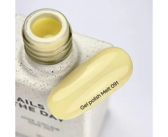 NOTD x G.BAR. Gel Polish, Melt, #091, 10 ml. Гель-лак, ніжно-жовтий #4